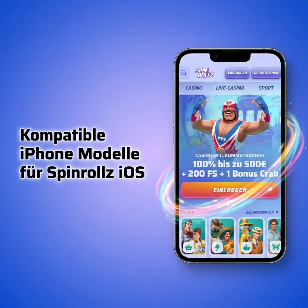 Kompatible iPhone und iPad Modelle für Spinrollz iOS