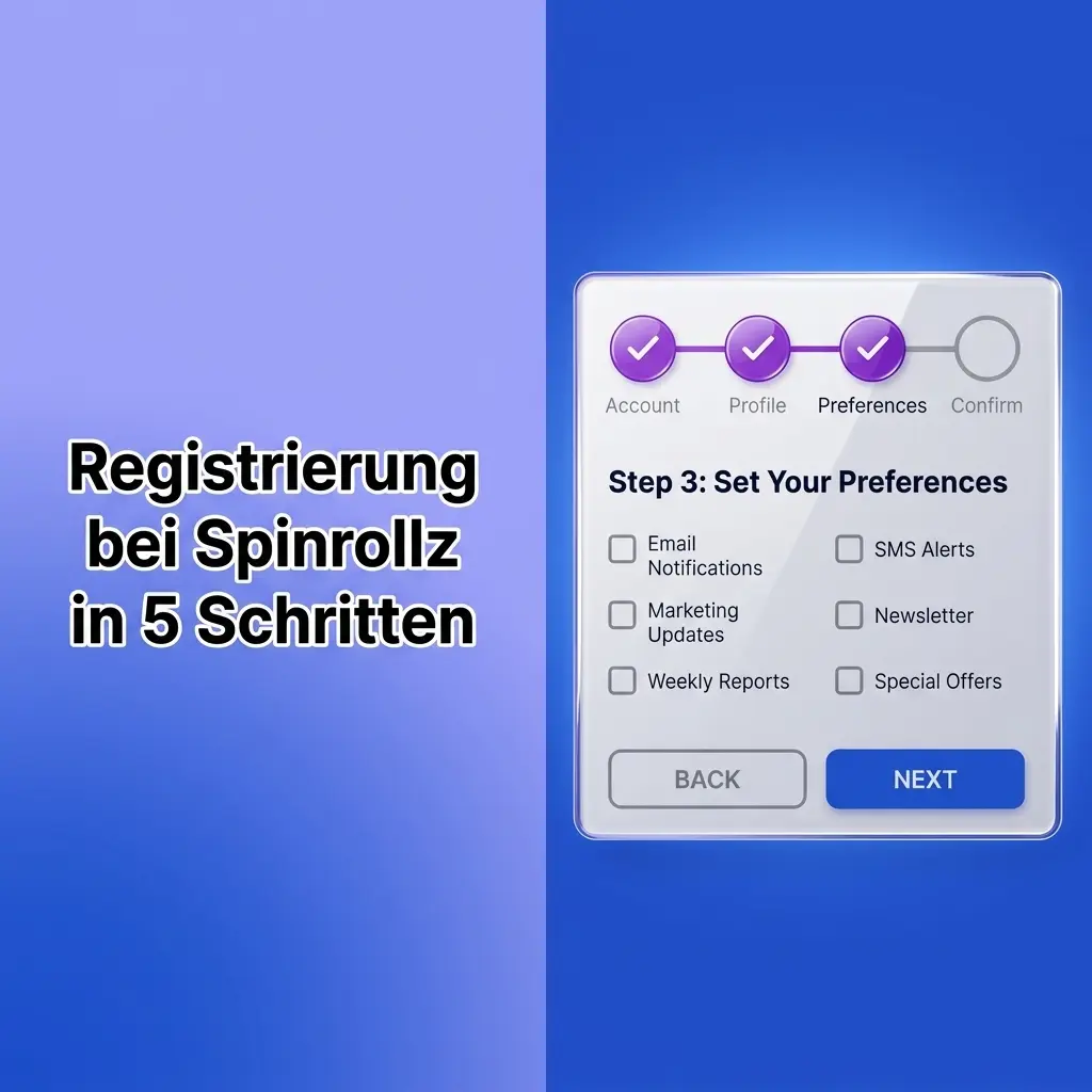 Spinrollz Kontoanmeldung Schritt für Schritt