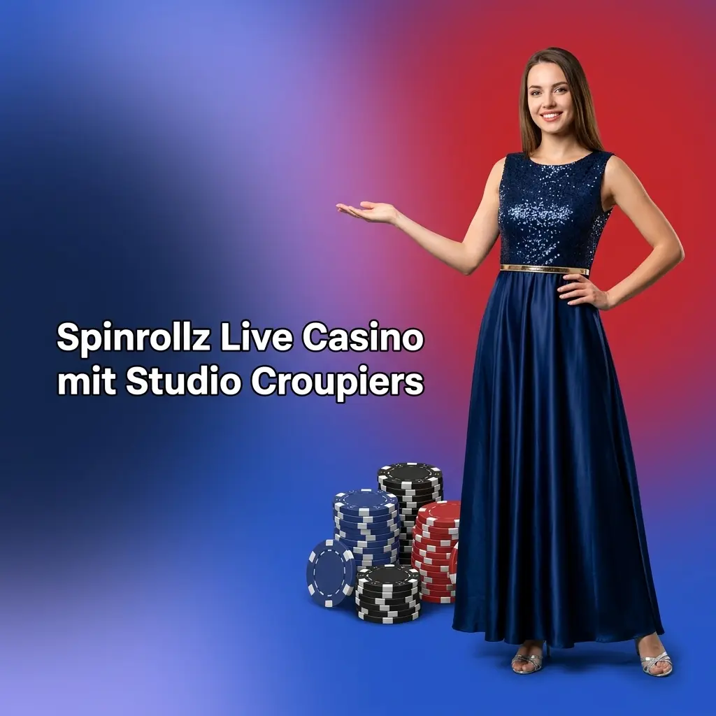Live Casino Tisch mit Studio Croupier